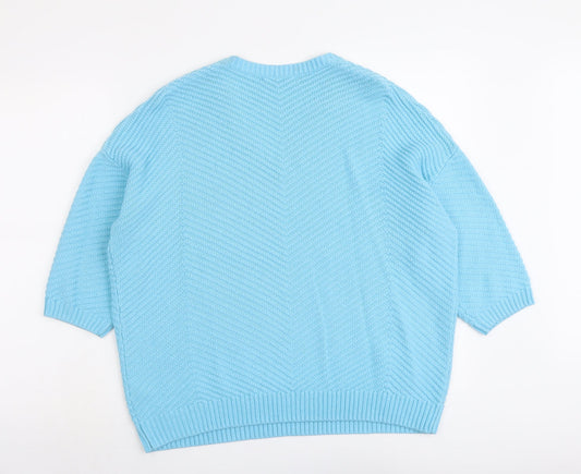 Womens UK Size M Bonmarché Blue Pullover Jumper