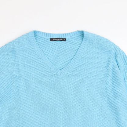 Womens UK Size M Bonmarché Blue Pullover Jumper