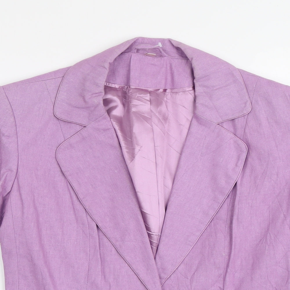 Womens UK Size 12 Anna Rose Regular Purple Blazer