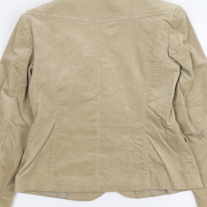 New Look Womens Beige Jacket Size 10 Button