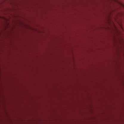 Womens UK Size 14 Marks and Spencer Red Pullover Jumper