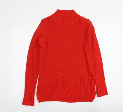 Womens UK Size 8 NEXT Red Pullover Jumper
