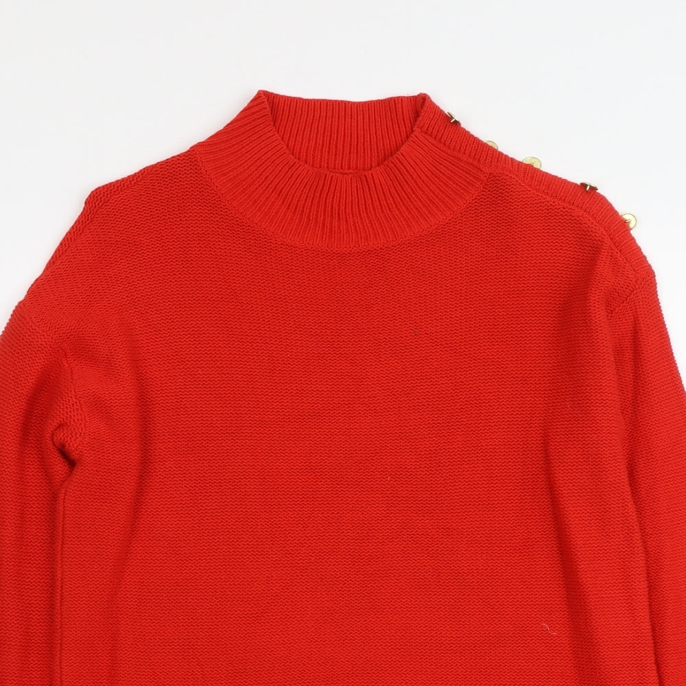 Womens UK Size 8 NEXT Red Pullover Jumper