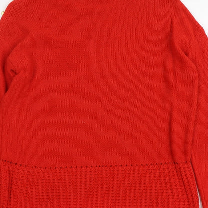 Womens UK Size 8 NEXT Red Pullover Jumper