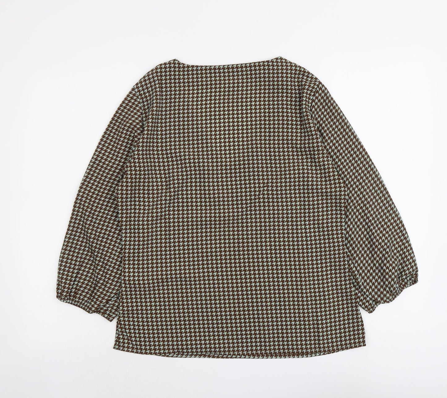 Womens UK Size 10 VILA Brown Basic Blouse