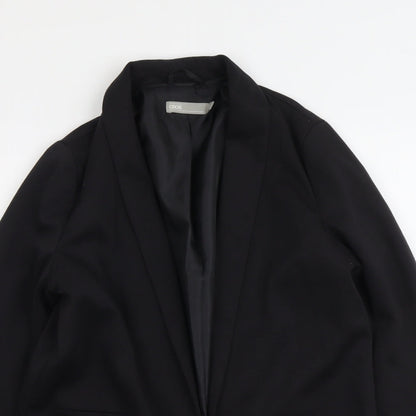 ASOS Womens Black Polyester Jacket Blazer Size 10
