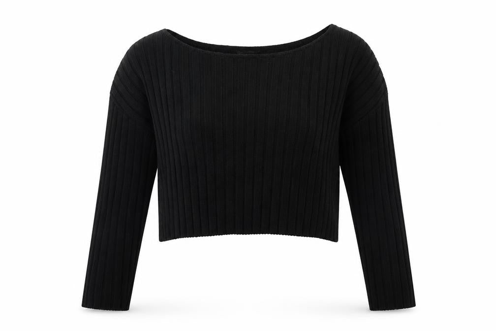 Womens UK Size L Boohoo Black Pullover Jumper