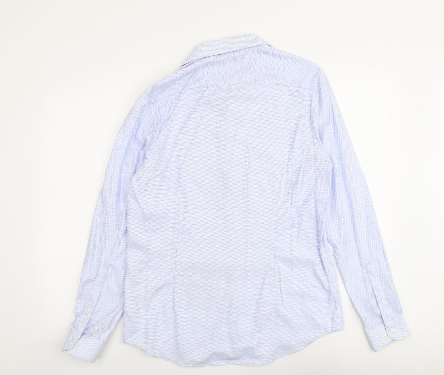Mens UK Size M Burton Blue  Button-Up Long Sleeve Casual Shirt