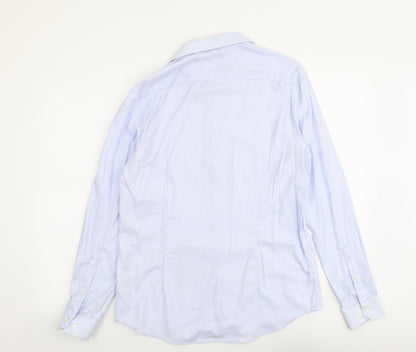 Mens UK Size M Burton Blue  Button-Up Long Sleeve Casual Shirt