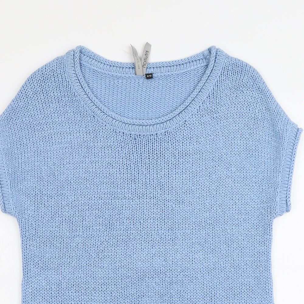 Intuition Womens Blue Round Neck Acrylic Pullover Jumper Size 8