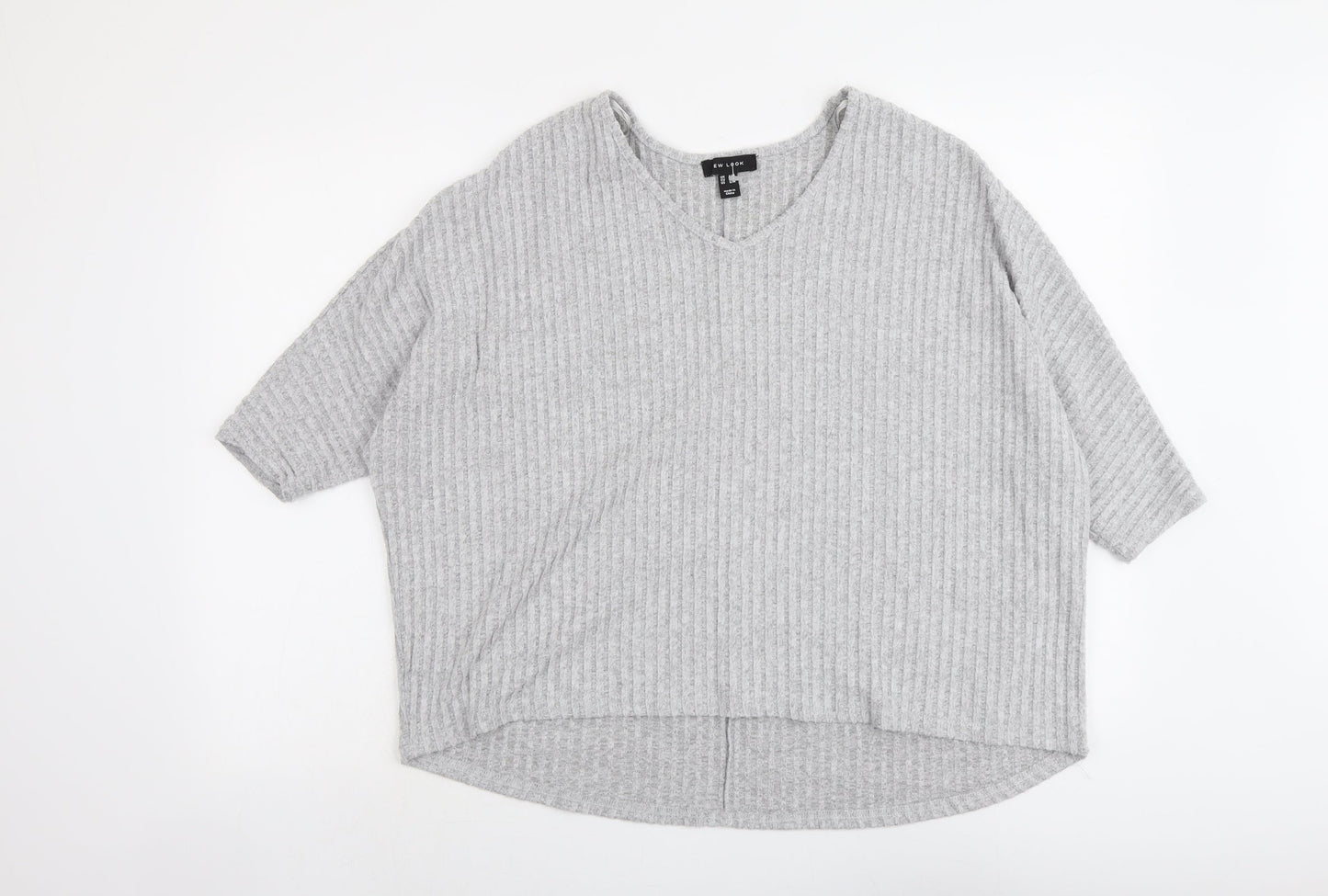 Womens UK Size S New Look Grey Pullover Jumper