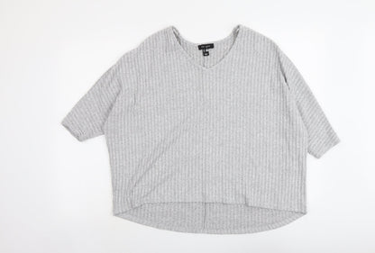 Womens UK Size S New Look Grey Pullover Jumper