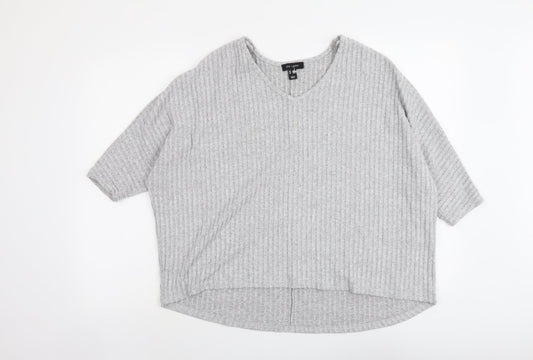 Womens UK Size S New Look Grey Pullover Jumper