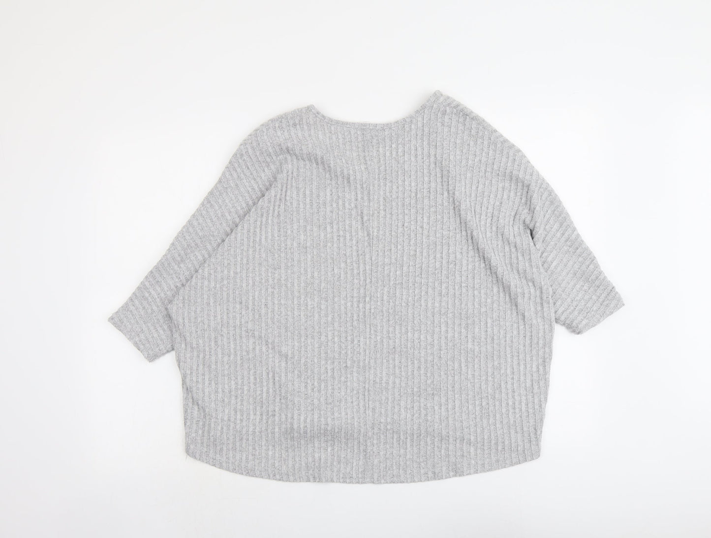 Womens UK Size S New Look Grey Pullover Jumper