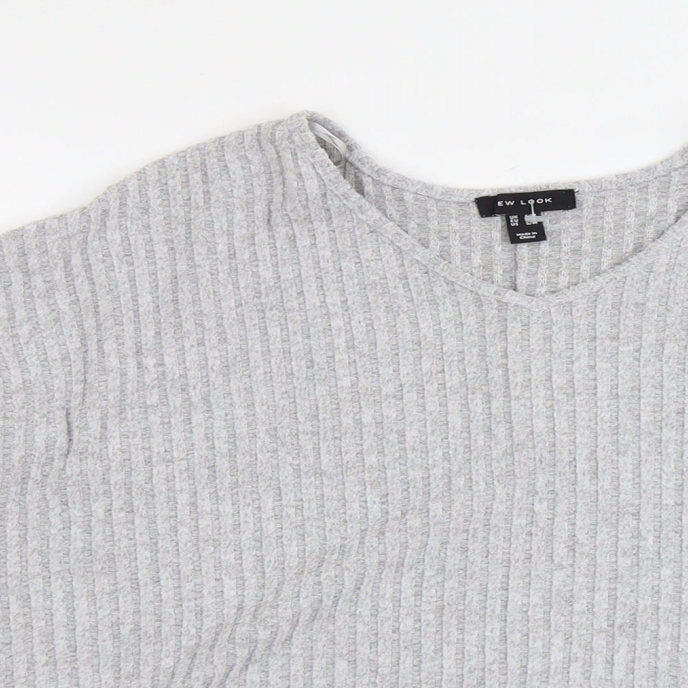 Womens UK Size S New Look Grey Pullover Jumper