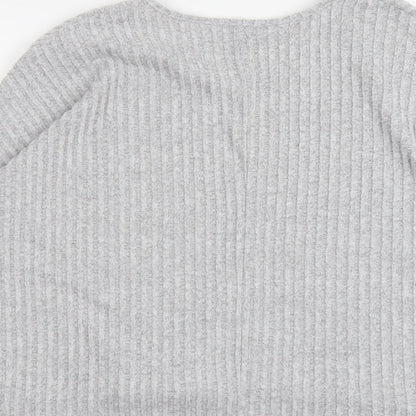 Womens UK Size S New Look Grey Pullover Jumper