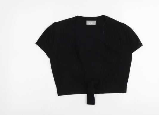 Womens UK Size S Wallis Black Cardigan Jumper