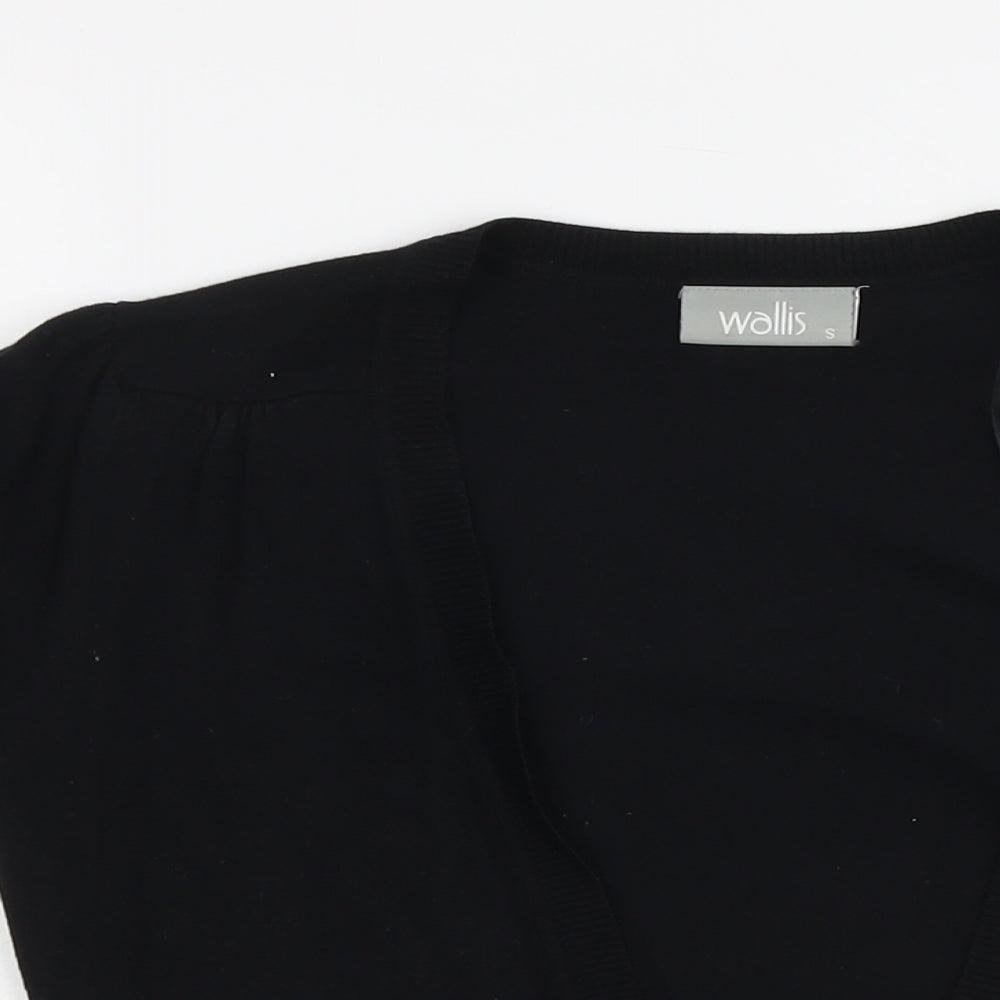 Womens UK Size S Wallis Black Cardigan Jumper