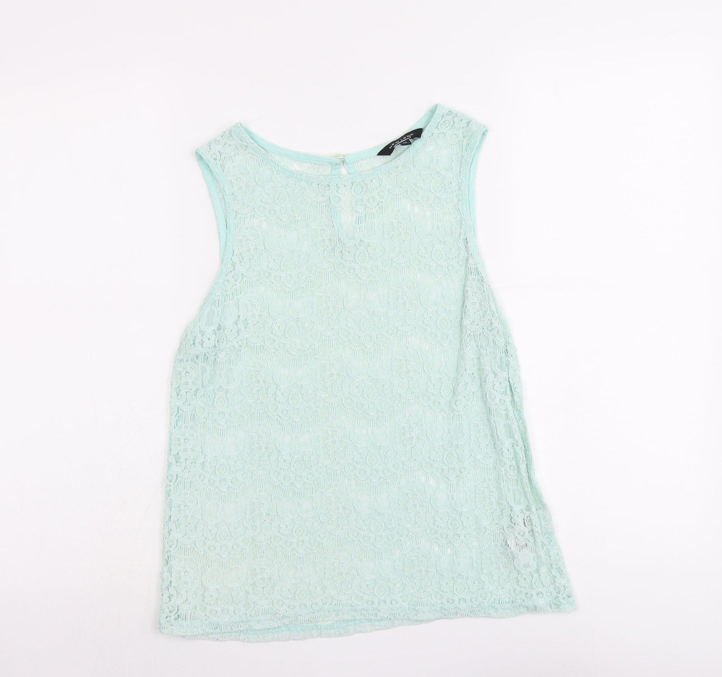Womens UK Size 12 New Look Green Basic Tank