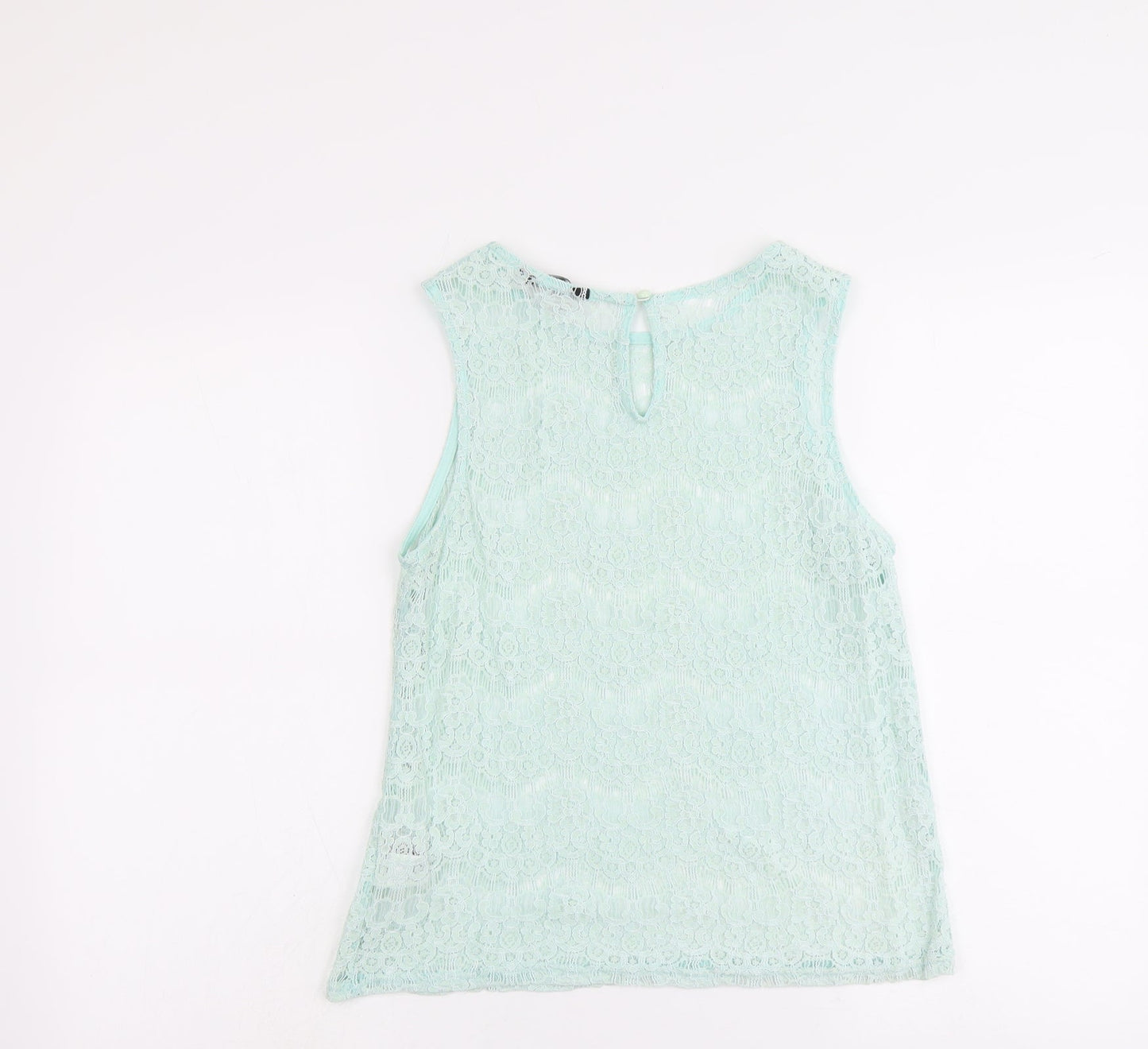 Womens UK Size 12 New Look Green Basic Tank