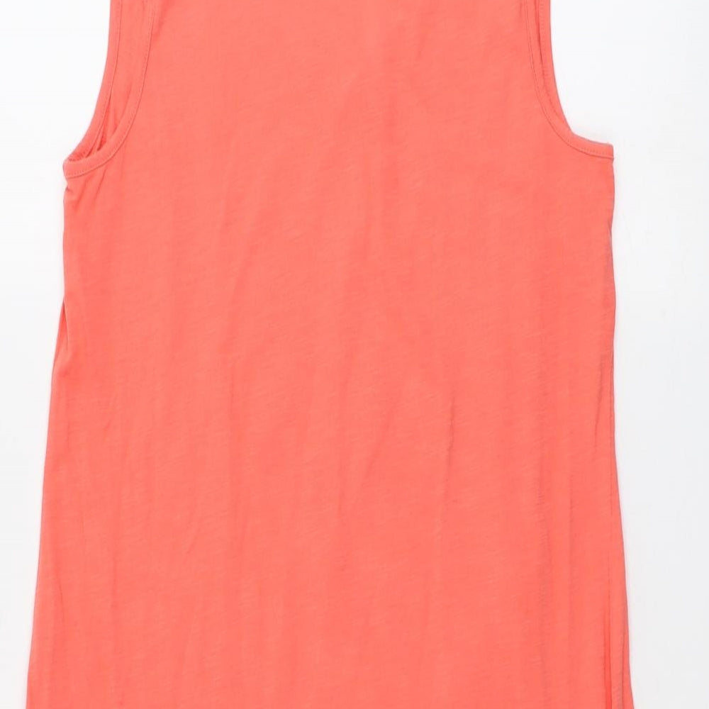 Womens UK Size 10 NEXT Orange Basic Tank