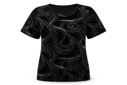 Womens UK Size S Bonmarché Black Basic Blouse