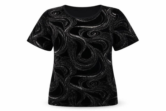 Womens UK Size S Bonmarché Black Basic Blouse