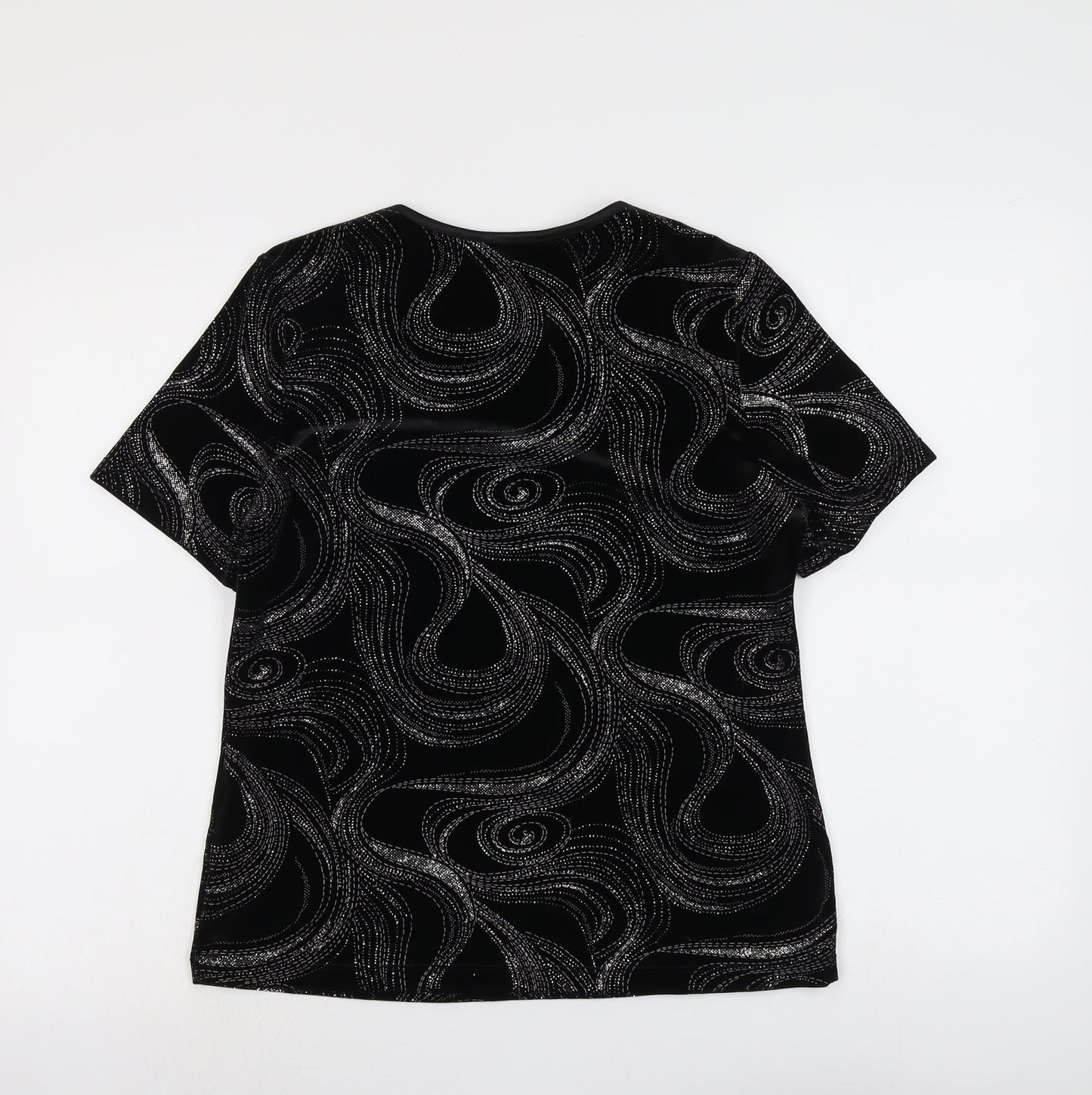 Womens UK Size S Bonmarché Black Basic Blouse