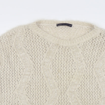 Womens UK Size 16 Marks and Spencer Beige Pullover Jumper