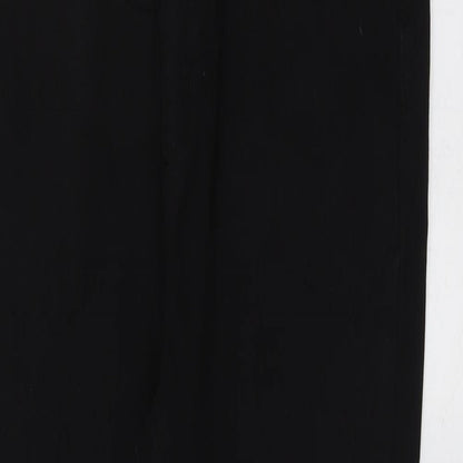 Boohoo Womens Black Cotton Skinny Jeans Size 8 L28 in Regular Button