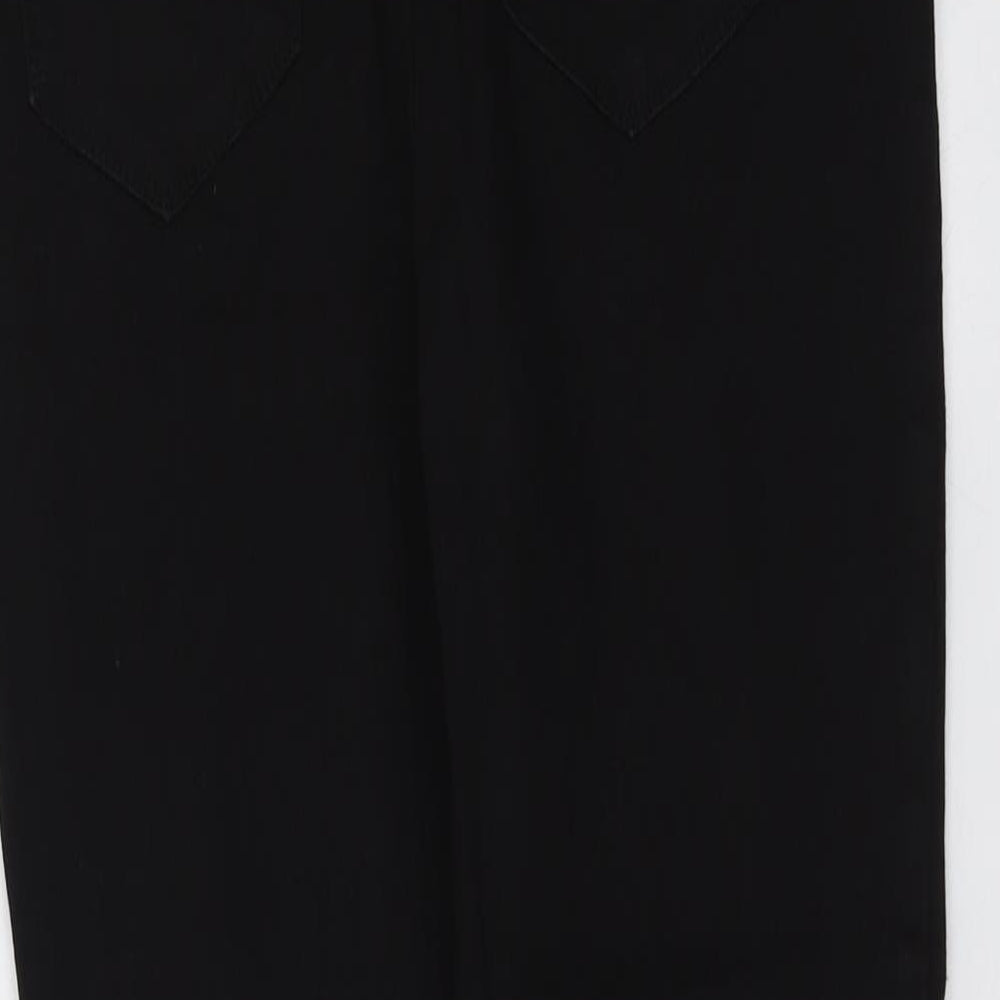 Boohoo Womens Black Cotton Skinny Jeans Size 8 L28 in Regular Button