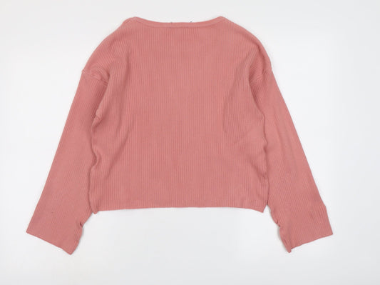 Womens UK Size 8 Topshop Pink Pullover Jumper