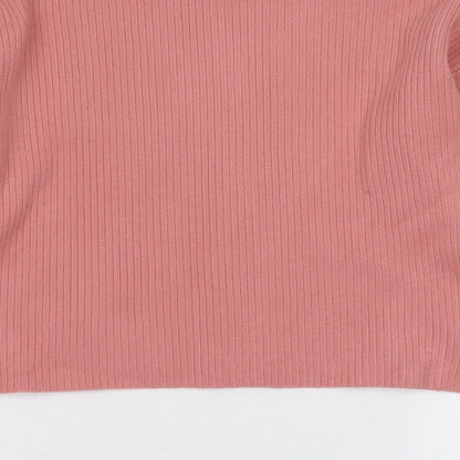 Womens UK Size 8 Topshop Pink Pullover Jumper