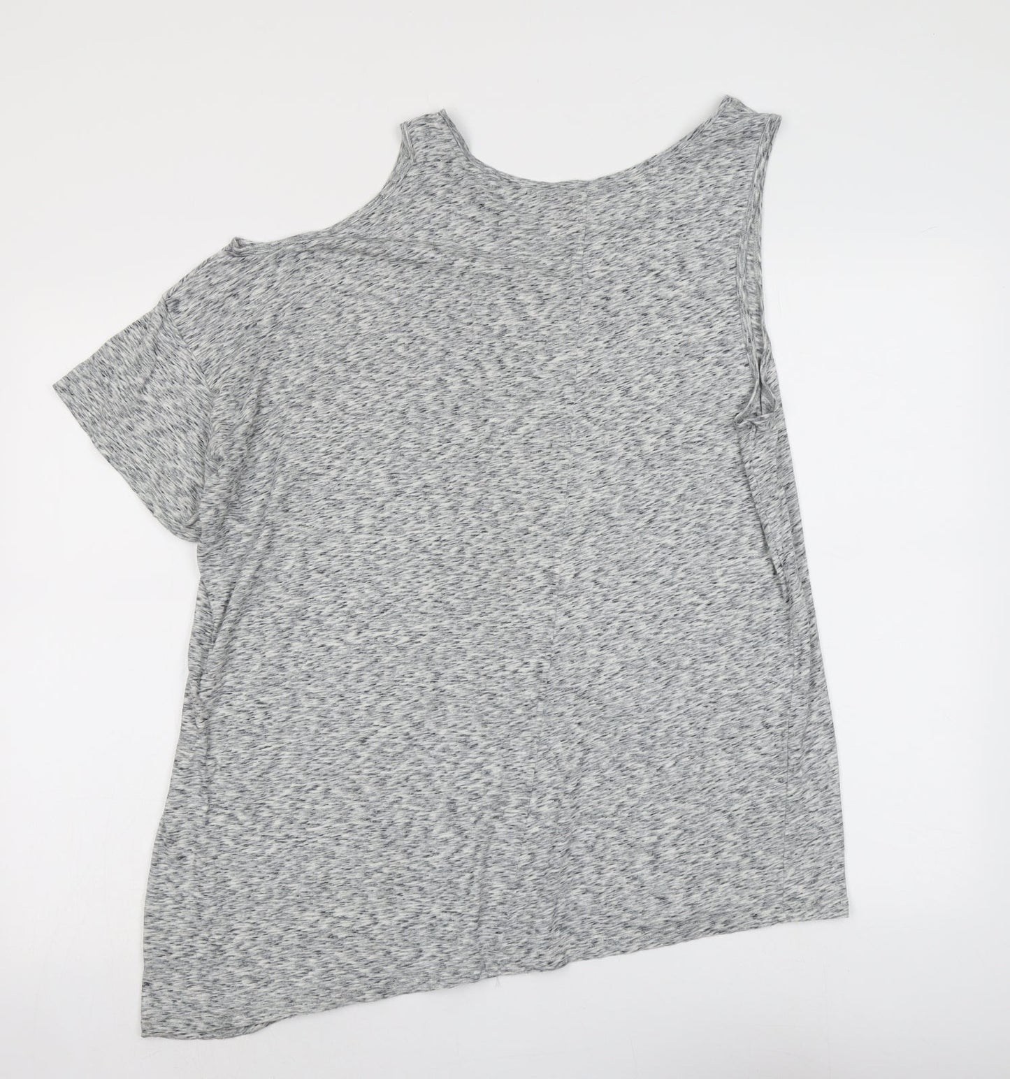 Womens UK Size 10 Topshop Grey Basic Blouse
