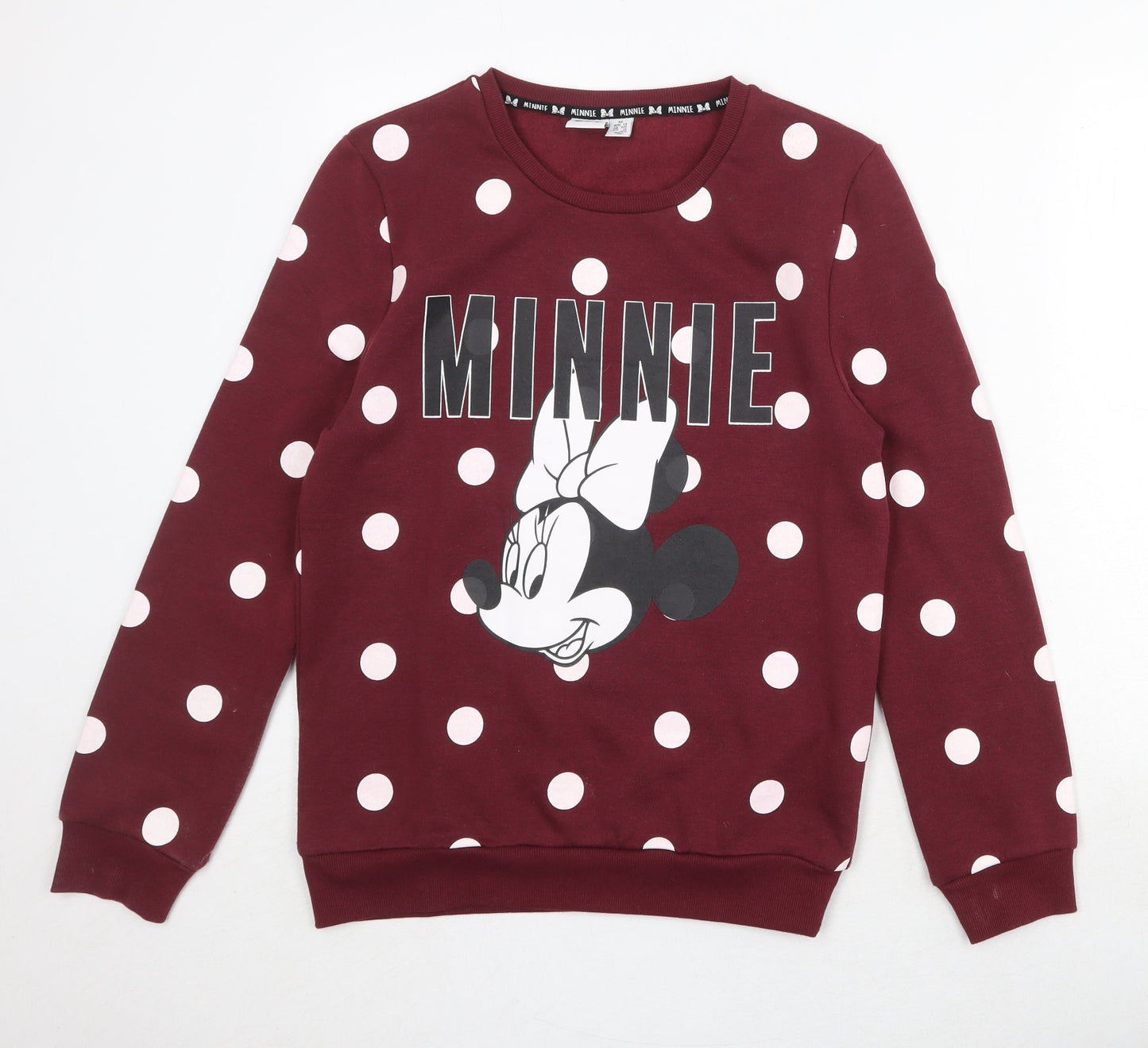 Womens UK Size 6 Disney Red Pullover Sweatshirt