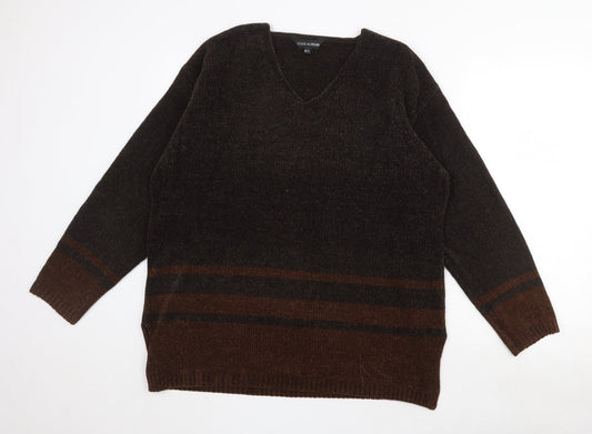 Womens UK Size M Debbie Morgan Brown Pullover Jumper