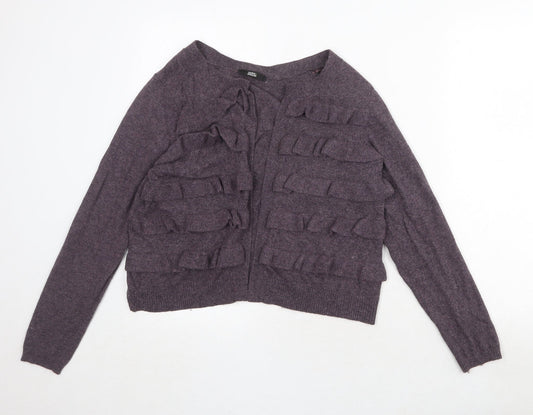 Womens UK Size 14 Marks and Spencer Purple Cardigan Jumper
