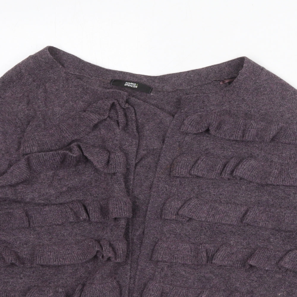 Womens UK Size 14 Marks and Spencer Purple Cardigan Jumper