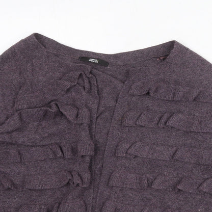 Womens UK Size 14 Marks and Spencer Purple Cardigan Jumper