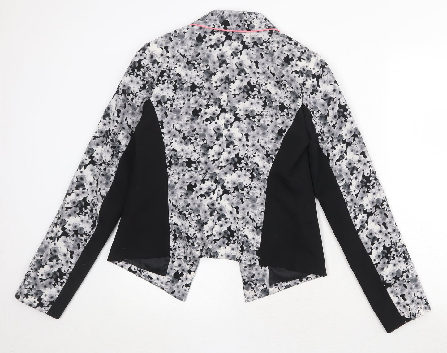 Miss Selfridge Womens Multicoloured Floral Polyester Jacket Blazer Size 10