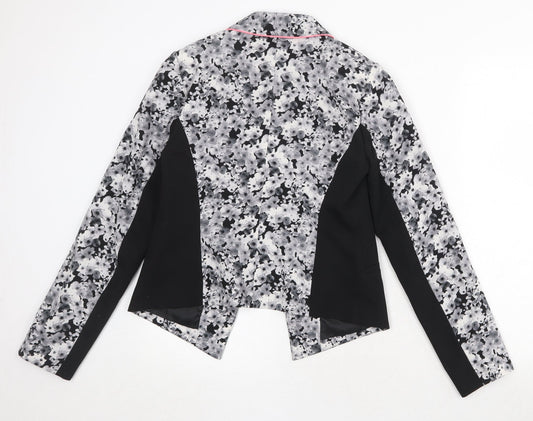 Miss Selfridge Womens Multicoloured Floral Polyester Jacket Blazer Size 10