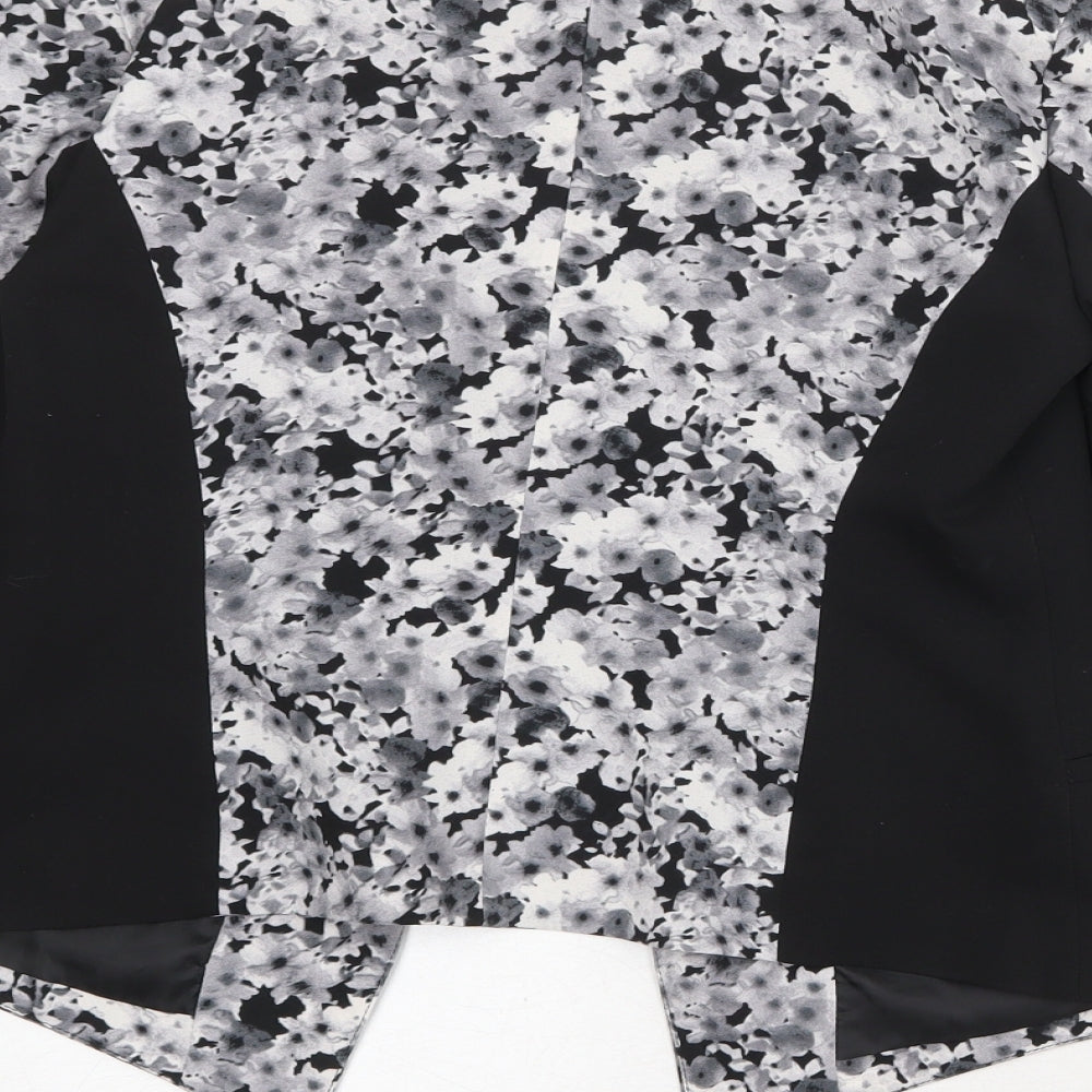 Miss Selfridge Womens Multicoloured Floral Polyester Jacket Blazer Size 10