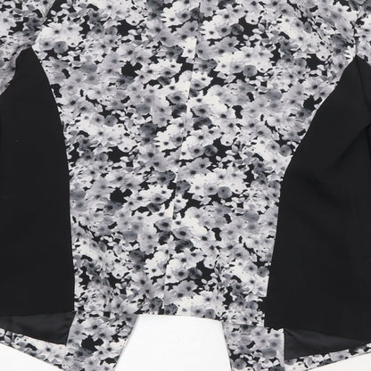 Miss Selfridge Womens Multicoloured Floral Polyester Jacket Blazer Size 10