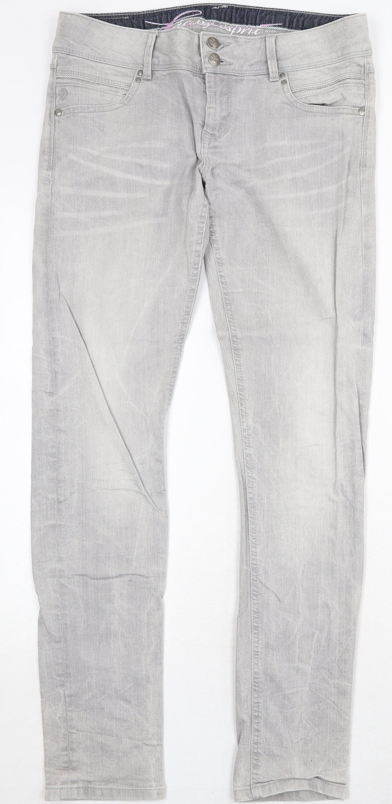Womens UK Size 31 in Esprit Regular Fit Skinny Grey Jeans
