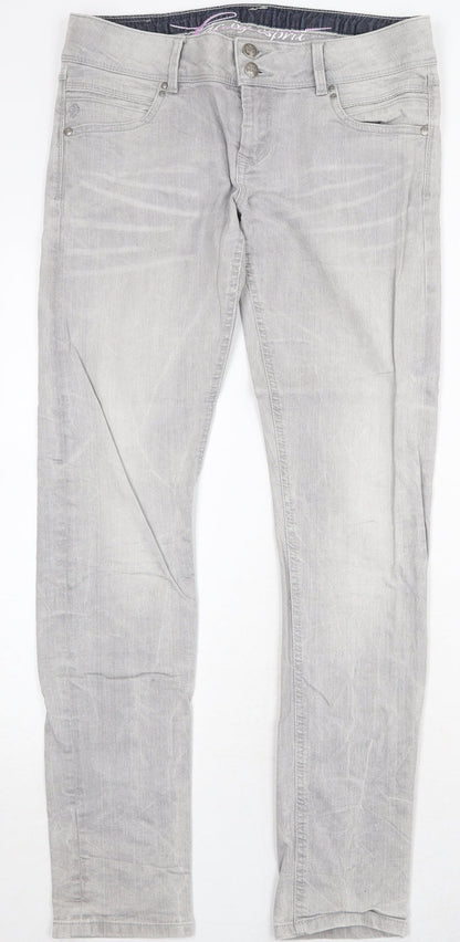 Womens UK Size 31 in Esprit Regular Fit Skinny Grey Jeans