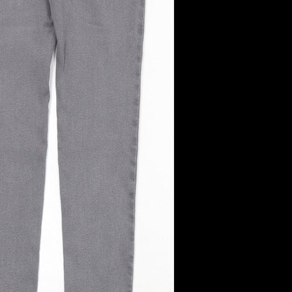 Womens UK Size 8 Marks and Spencer Regular Fit Skinny Grey Jeans