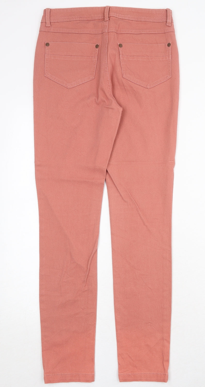 Miso Womens Pink Cotton Skinny Jeans Size 10 Regular Zip