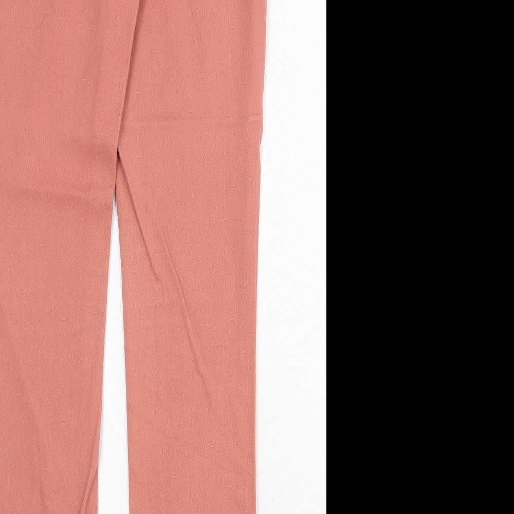 Miso Womens Pink Cotton Skinny Jeans Size 10 Regular Zip