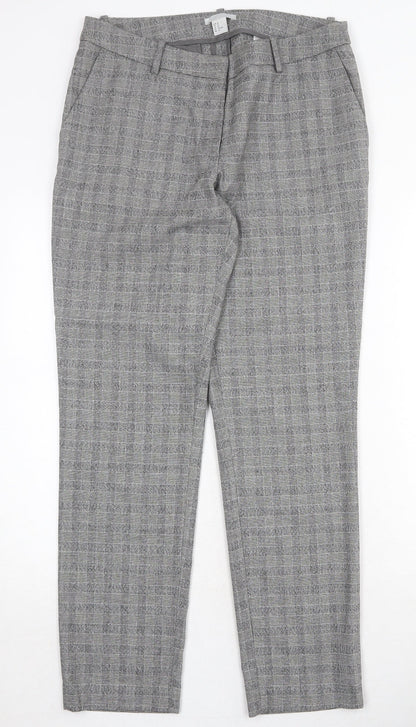 Womens UK Size 14 H&M Regular Fit Chino Grey Trousers