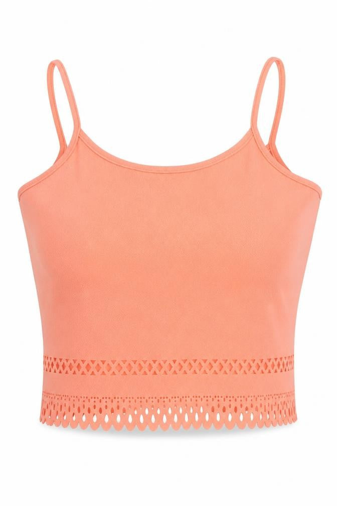 Womens UK Size 14 Select Pink Cropped Tank